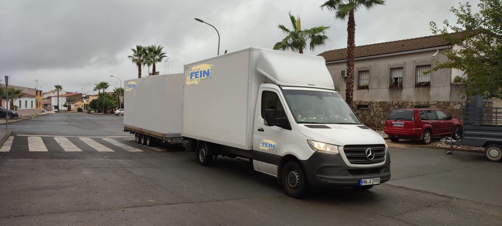 Große Lastkraftwagen für sichere Umzüge Umzug in Portugal